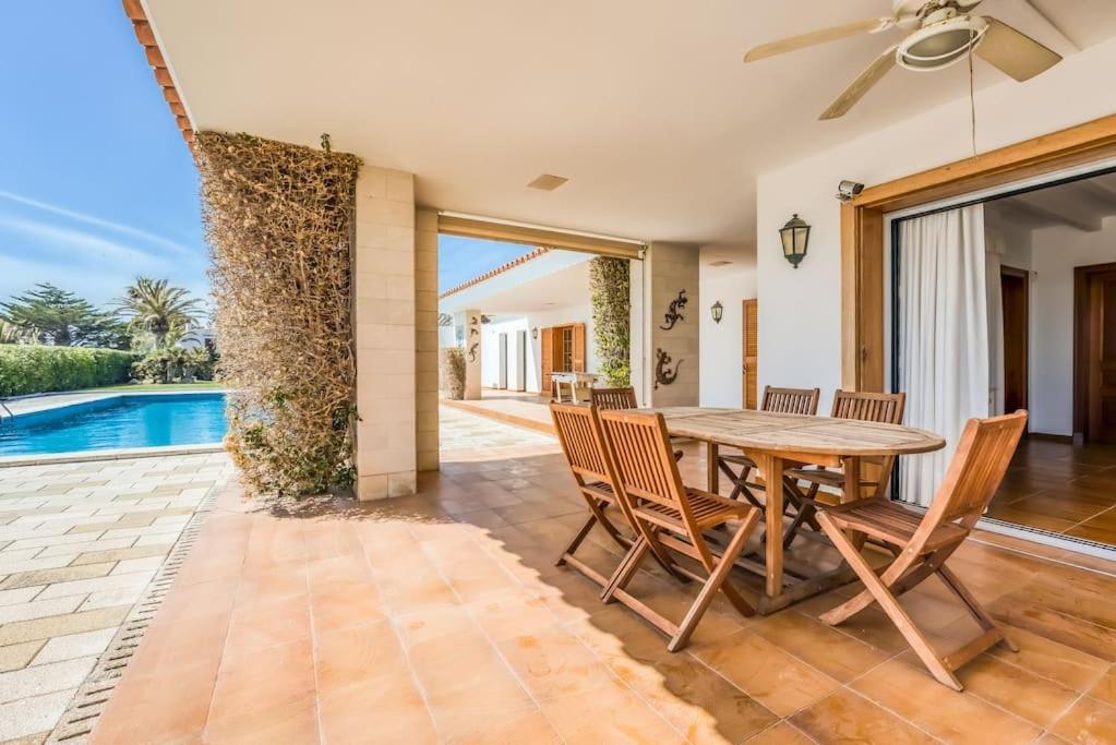 La Calma Espectacular Villa Con Jardin Y Piscina En Menorca S'Algar Buitenkant foto